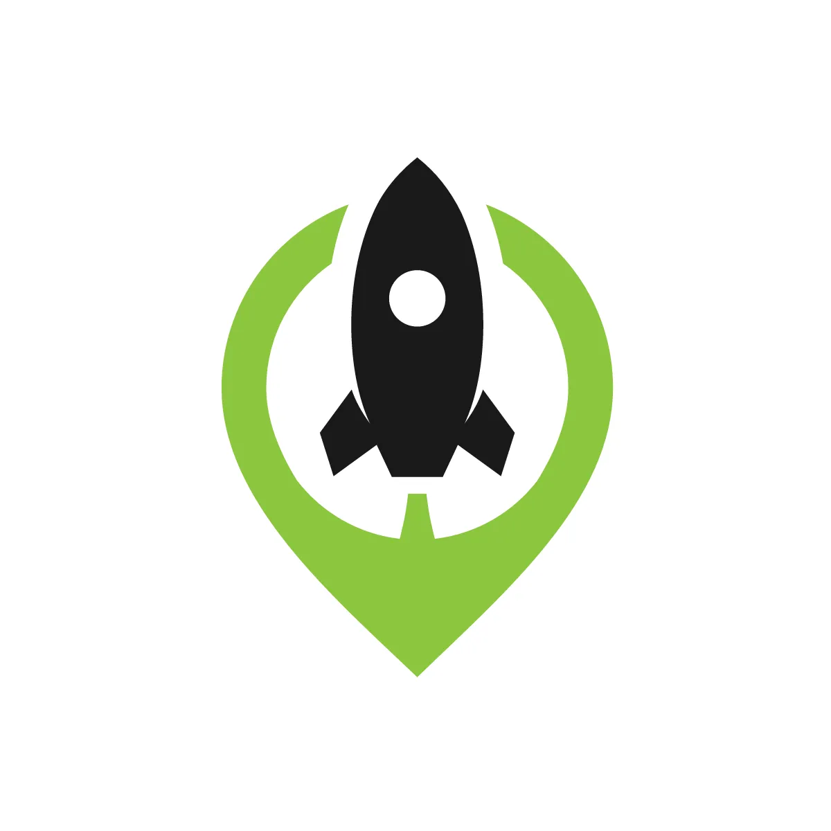 Solid Rocket Pin Icon